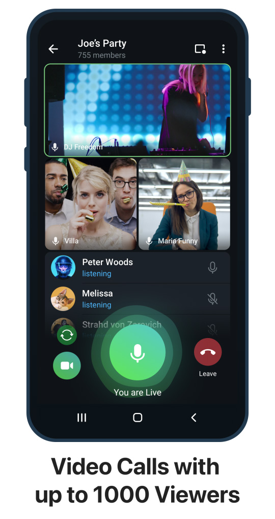 Video Calls with up to 1000 Viewers, Video Messages , Video Playback  Speed and More