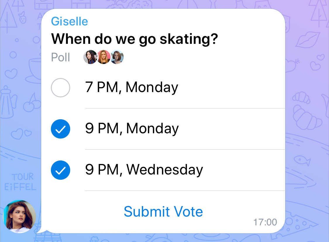 Polls 14.14: Visible Votes, Multiple Answers, and Quiz Mode