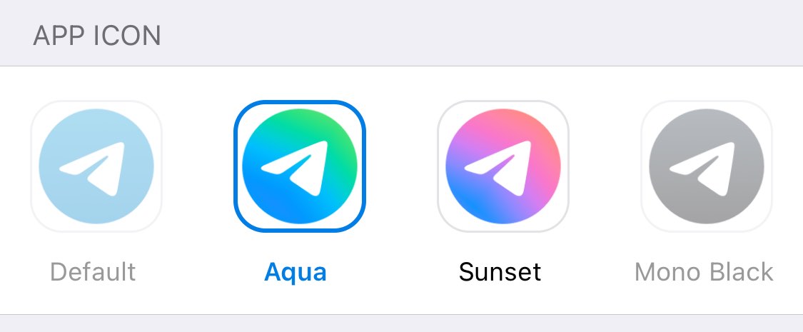 iOS 上的两个新应用图标