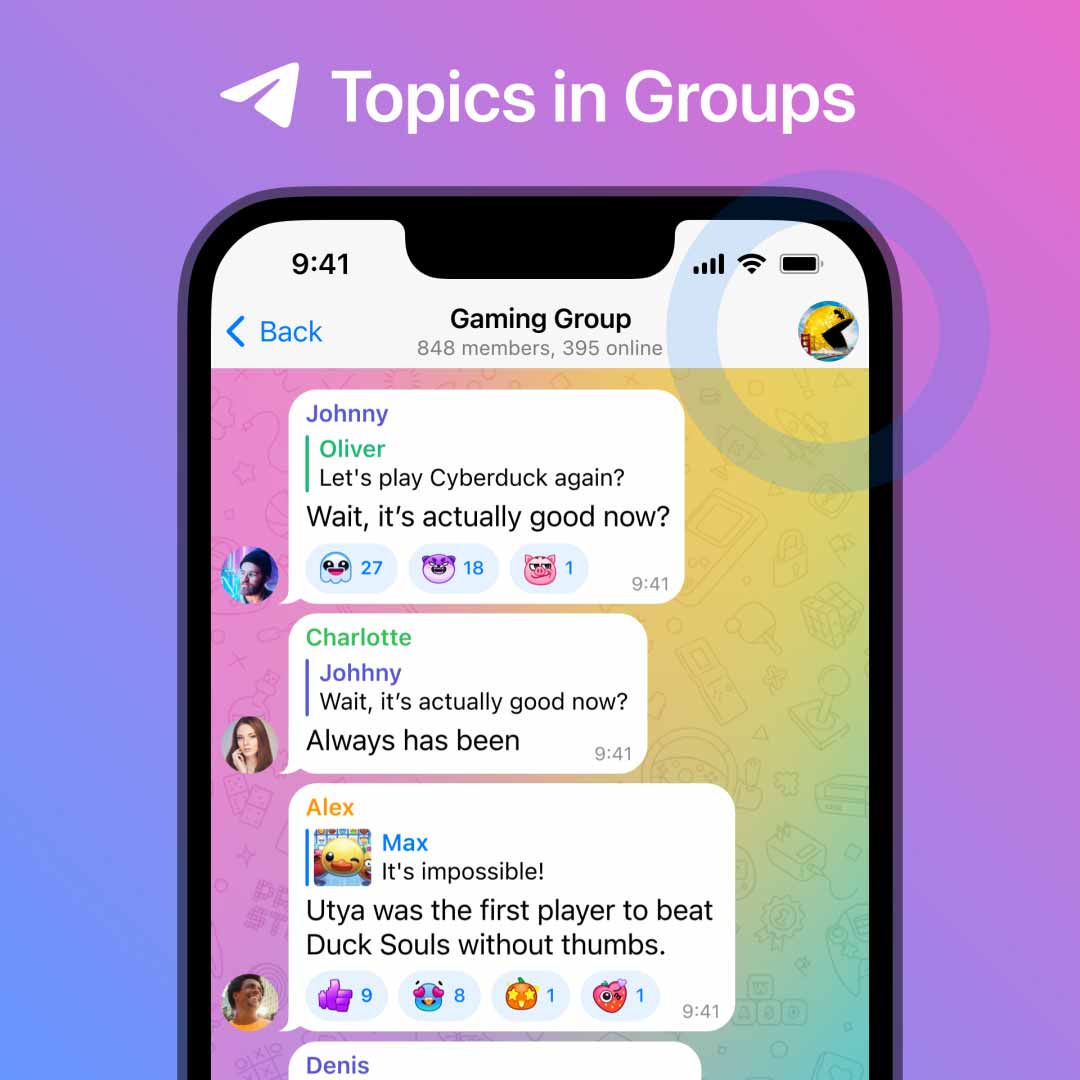 Topics in Groups, Collectible Usernames, Voice-to-Text for Video Messages  and More