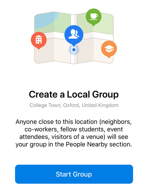 Location-based group