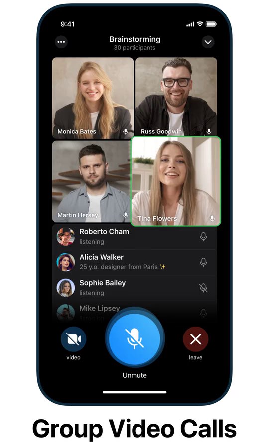 Call video telegram group Telegram finally