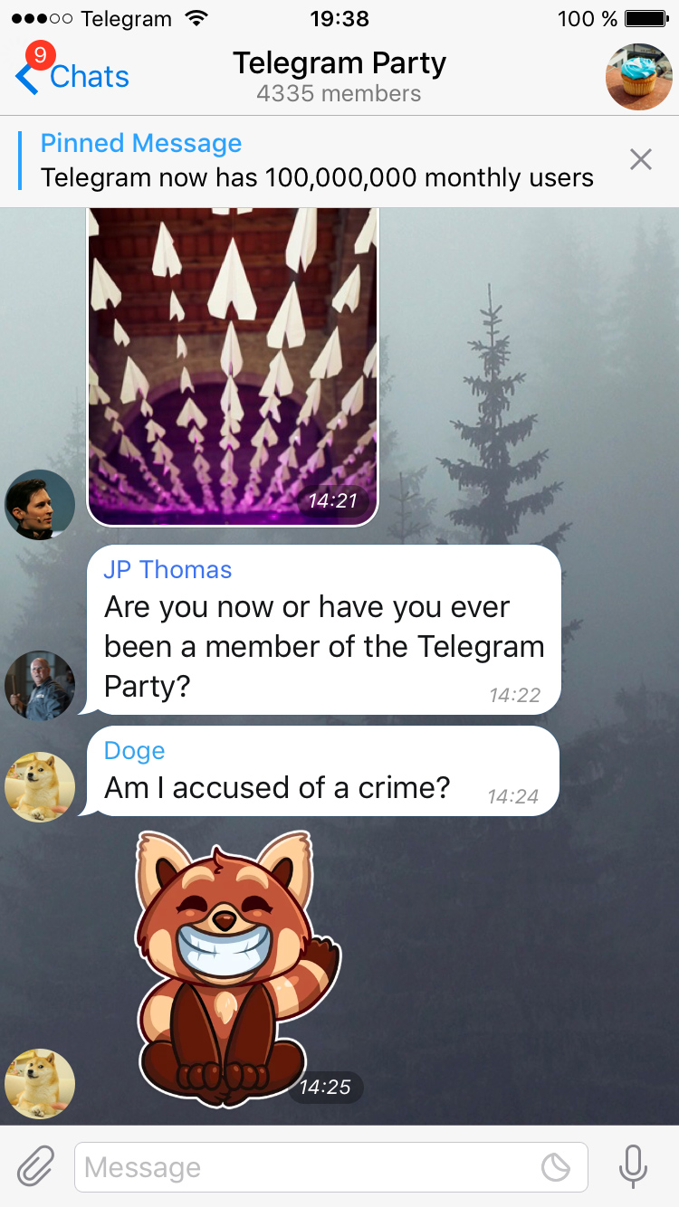 Group Chats on Telegram