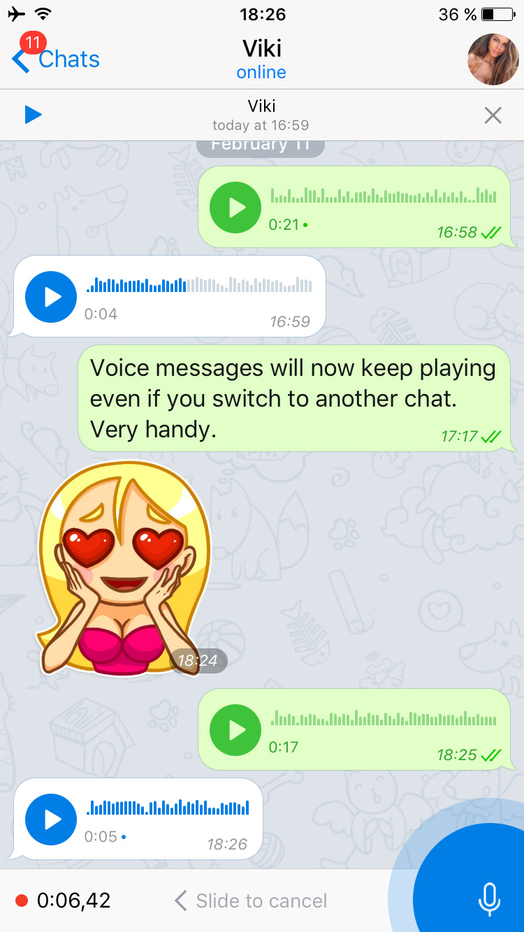 Voice Messages 2.0, Secret Chats 3.0 And...