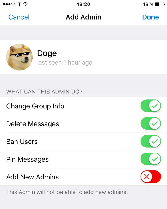 Nigeria telegram hookup group settings for admins to control the group accordingly