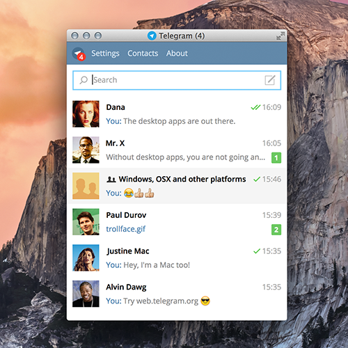 telegram messenger osx)