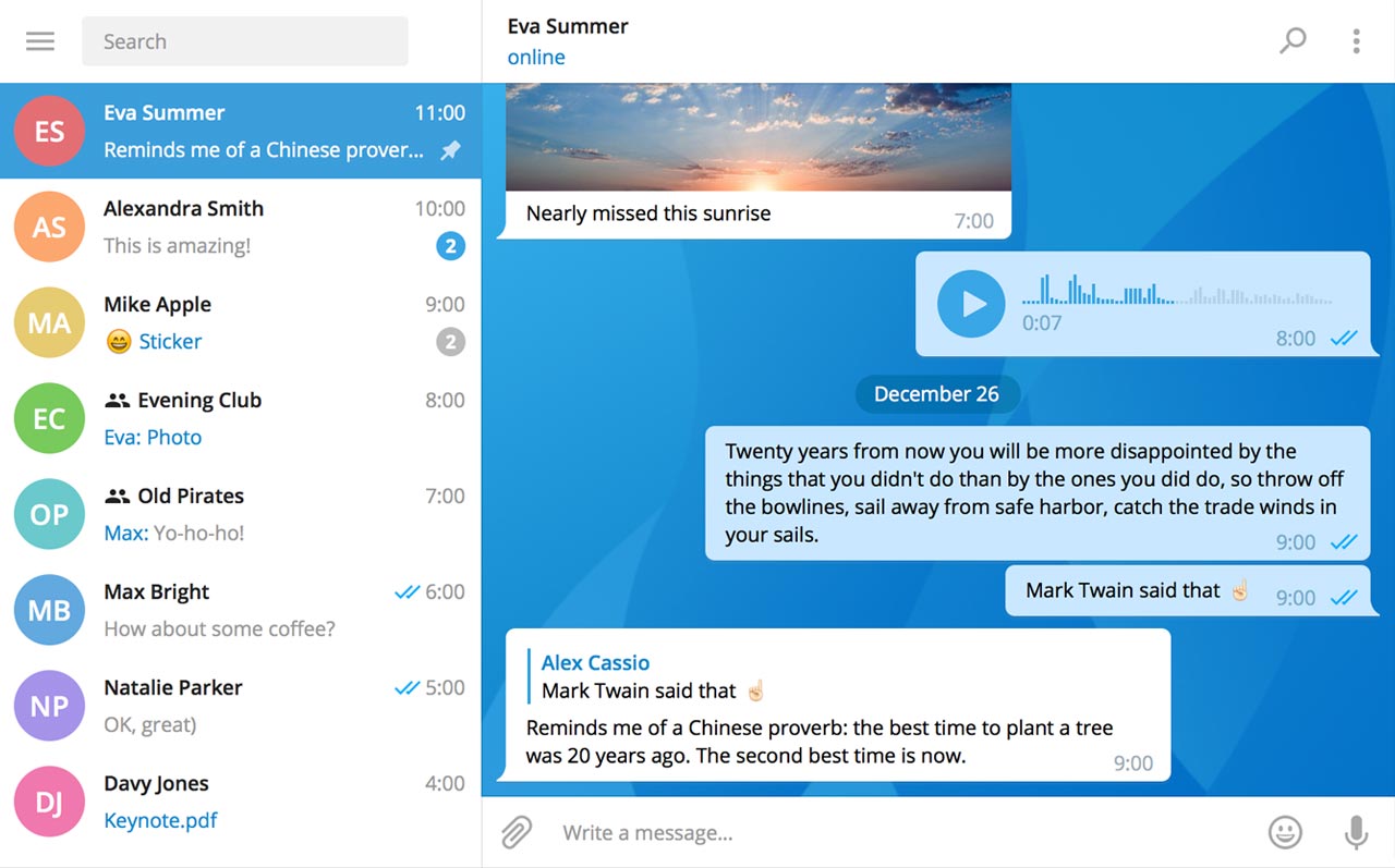 Telegram Desktop reaches version 1.0 – and it's BEAUTIFUL