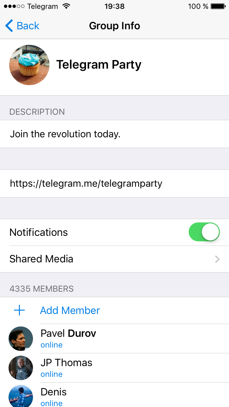 Telegram: Join Group Chat